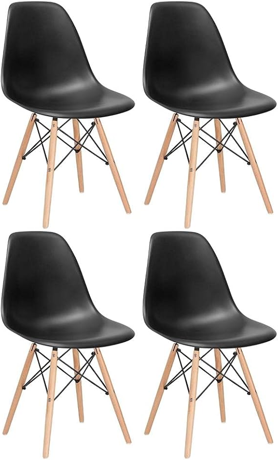 Loft7 Set of 4 Charles Eames Eiffel DSW Chairs
