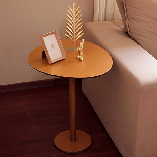 Honey Laminated Organic Design Single-Leg