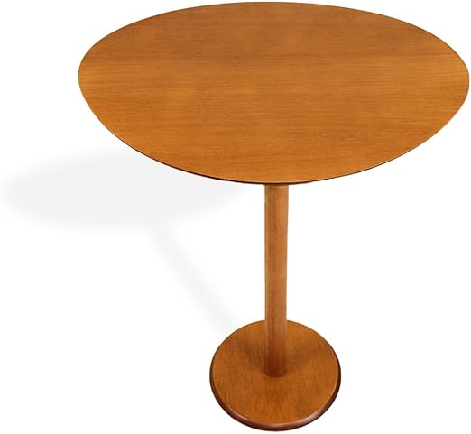 Honey Laminated Organic Design Single-Leg