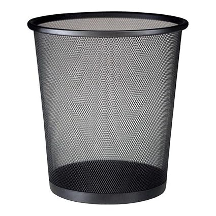 12L Black Wire Mesh Waste Bin
